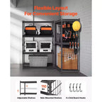 Storage Shelves, 2400 lbs, 4 Tier Heavy Duty Garage Shelving, 20 D x 40 W x 60 H Adjustable Metal Shelves for Industrial Shelving Unit