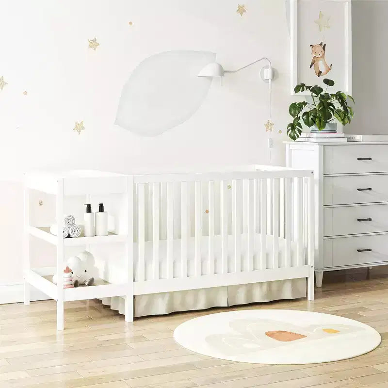 3-in-1 Convertible Crib & Changer Combo