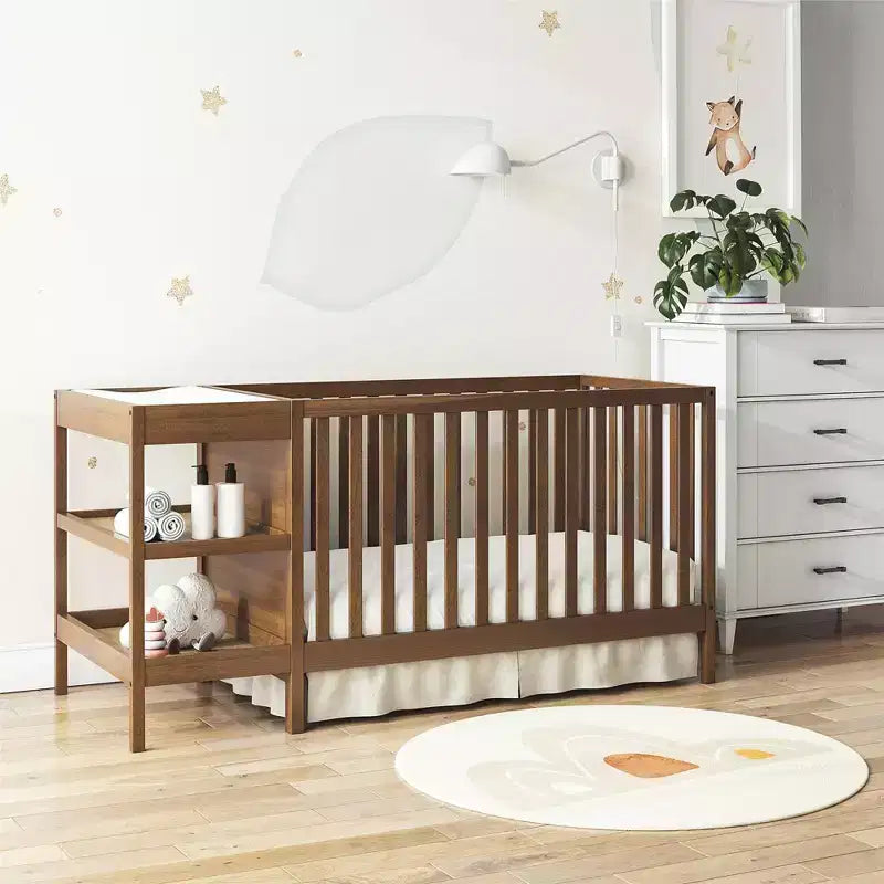 3-in-1 Convertible Crib & Changer Combo