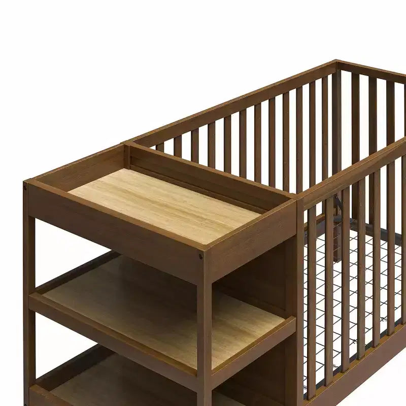 3-in-1 Convertible Crib & Changer Combo