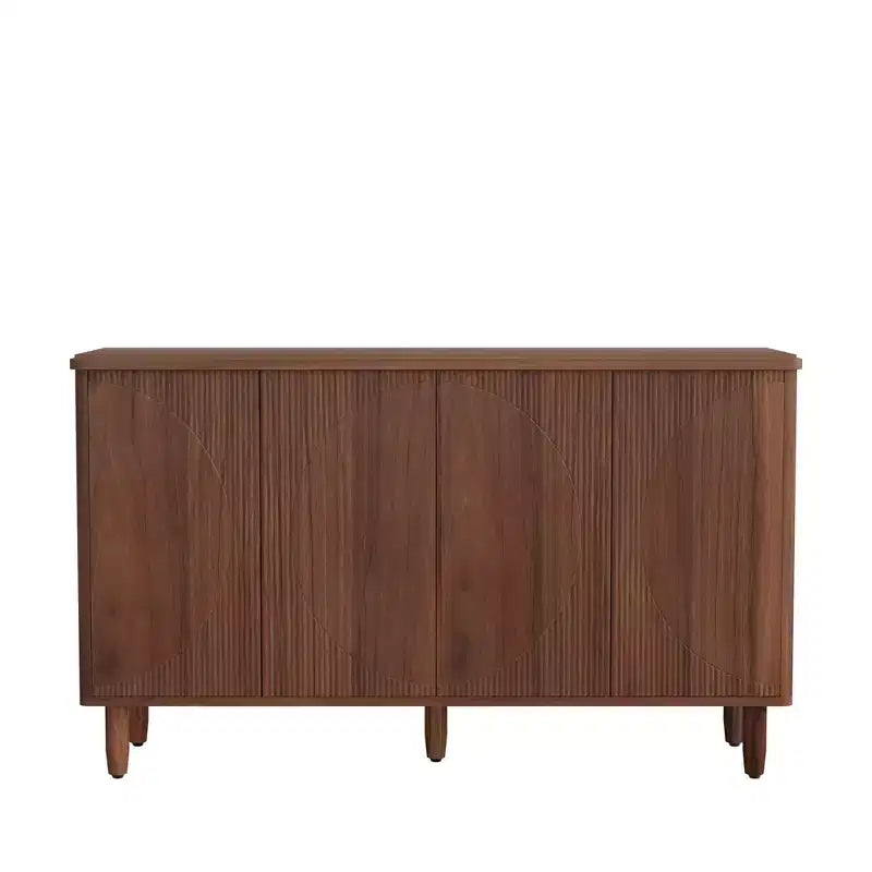 Spacious Countertop Buffet Cabinet 4-Tier Storage for Dishware Utensils