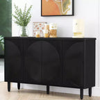 Spacious Countertop Buffet Cabinet 4-Tier Storage for Dishware Utensils