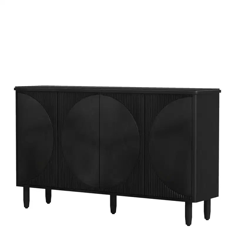 Spacious Countertop Buffet Cabinet 4-Tier Storage for Dishware Utensils