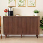 Spacious Countertop Buffet Cabinet 4-Tier Storage for Dishware Utensils