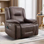 Massage Lift Recliner Chair with Heat and Vibration, Upholstered Reclining Chair with Cup Holder, Storage Pocket, USB Port for Living Room