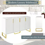 Gracie 60 Modern Sideboard Buffet Cabinet with Adjustable Shelves and Doors