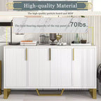 Gracie 60 Modern Sideboard Buffet Cabinet with Adjustable Shelves and Doors