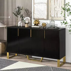 Gracie 60 Modern Sideboard Buffet Cabinet with Adjustable Shelves and Doors