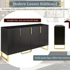 Gracie 60 Modern Sideboard Buffet Cabinet with Adjustable Shelves and Doors