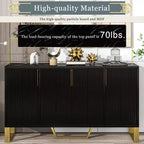 Gracie 60 Modern Sideboard Buffet Cabinet with Adjustable Shelves and Doors