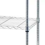 23.62 in.W Steel Height -Adjustable Shelving Unit with Wheels