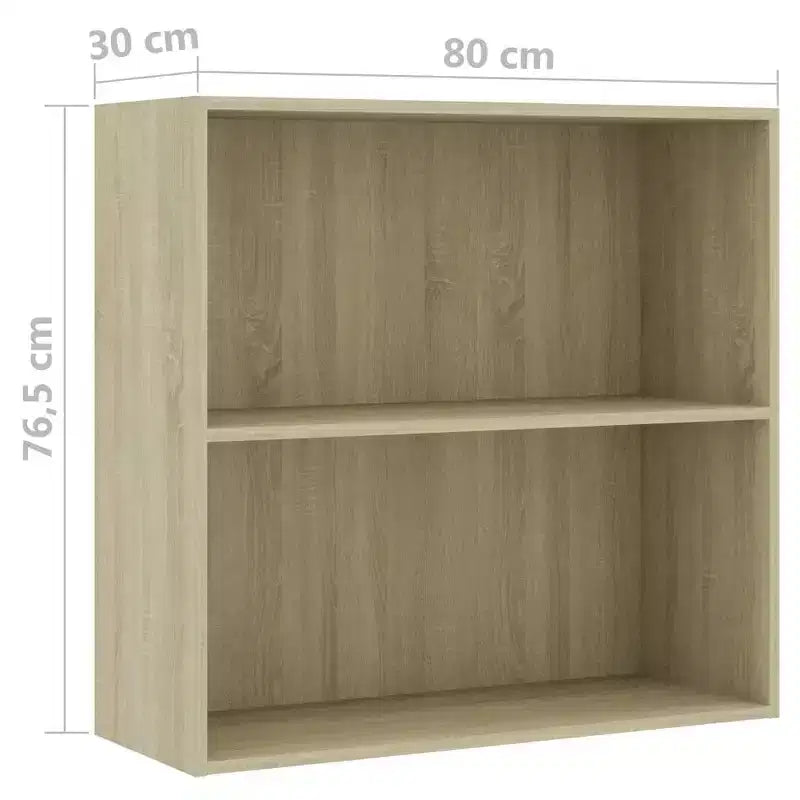 Book Cabinet Sonoma Oak Engineered Wood Medium Book Cabinet
