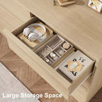 47 Wide 6-Drawer Dresser for Bedroom, Wooden Chest of Drawers with Large Storage, Closet Organizer Furniture for Living Room