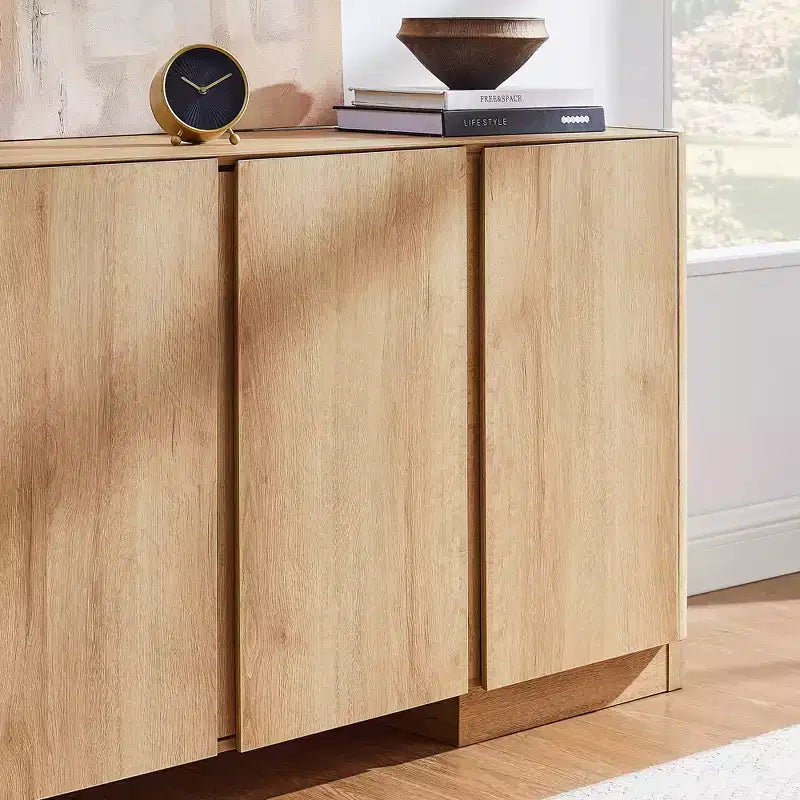 Sideboard Buffet Cabinet with Storage, 66 Buffet Table with 4 Doors, Modern Sideboards and Buffets for Kitchen, Dining Room, Living Room