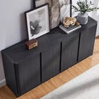 Sideboard Buffet Cabinet with Storage, 66 Buffet Table with 4 Doors, Modern Sideboards and Buffets for Kitchen, Dining Room, Living Room