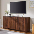 Sideboard Buffet Cabinet with Storage, 66 Buffet Table with 4 Doors, Modern Sideboards and Buffets for Kitchen, Dining Room, Living Room