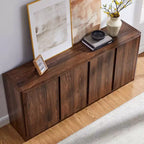 Sideboard Buffet Cabinet with Storage, 66 Buffet Table with 4 Doors, Modern Sideboards and Buffets for Kitchen, Dining Room, Living Room
