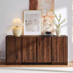 Sideboard Buffet Cabinet with Storage, 66 Buffet Table with 4 Doors, Modern Sideboards and Buffets for Kitchen, Dining Room, Living Room