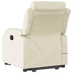 Stand Up Massage Recliner Chair Black Faux leather, metal, plywood