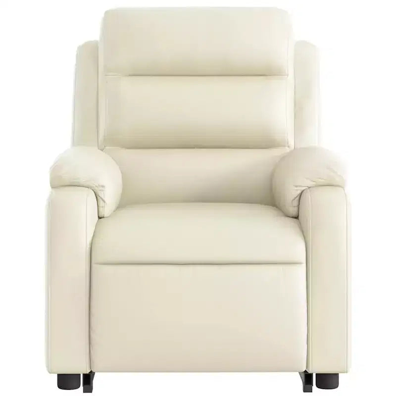 Stand Up Massage Recliner Chair Black Faux leather, metal, plywood