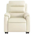Stand Up Massage Recliner Chair Black Faux leather, metal, plywood