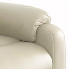 Stand Up Massage Recliner Chair Black Faux leather, metal, plywood
