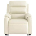 Stand Up Massage Recliner Chair Black Faux leather, metal, plywood