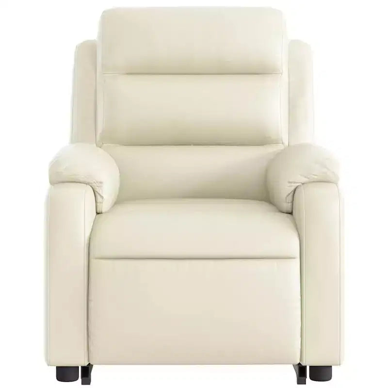 Stand Up Massage Recliner Chair Black Faux leather, metal, plywood