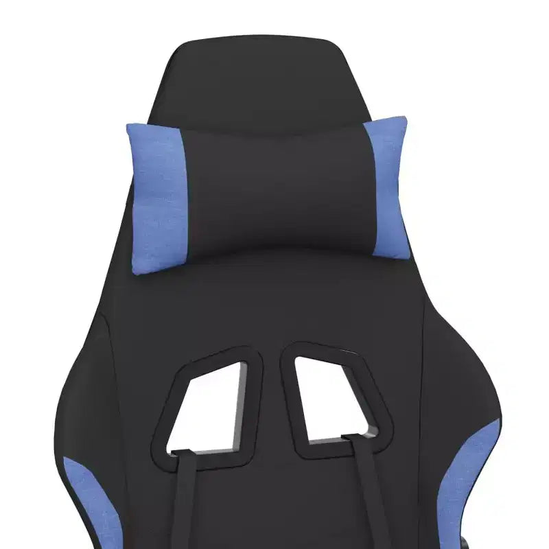 Gaming Chair Black and Cream Polyester Gaming Chair Rectangular