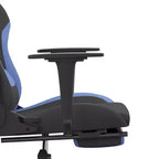 Gaming Chair Black and Cream Polyester Gaming Chair Rectangular