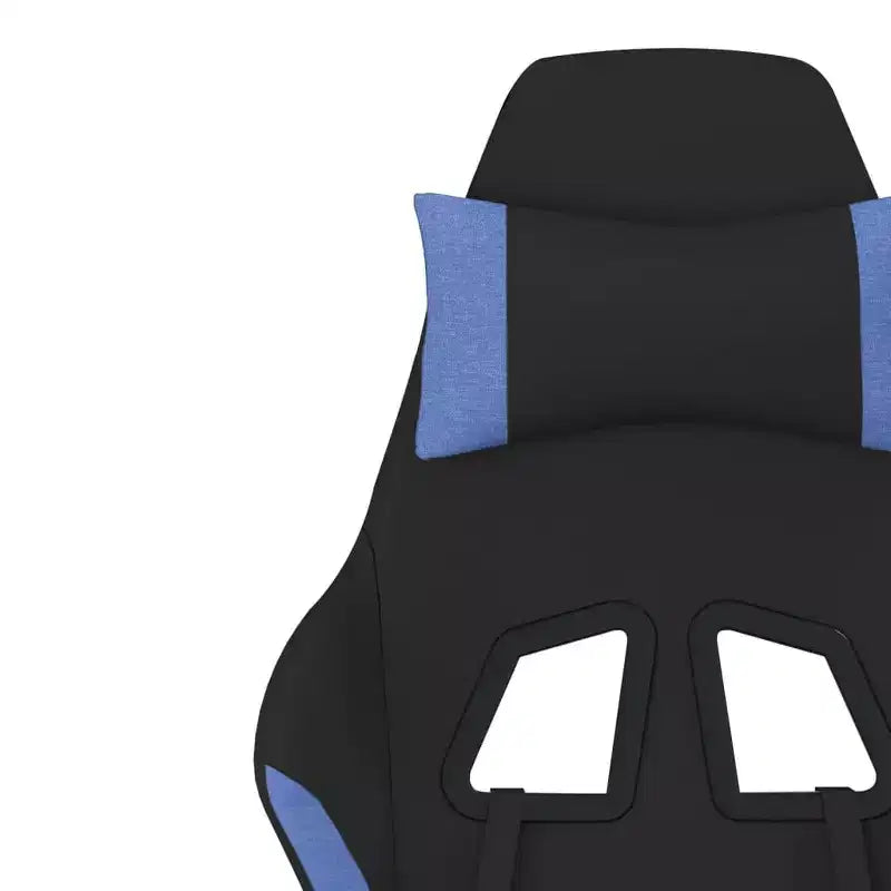 Gaming Chair Black and Cream Polyester Gaming Chair Rectangular