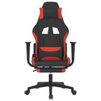 Gaming Chair Black and Cream Polyester Gaming Chair Rectangular