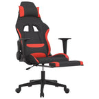 Gaming Chair Black and Cream Polyester Gaming Chair Rectangular