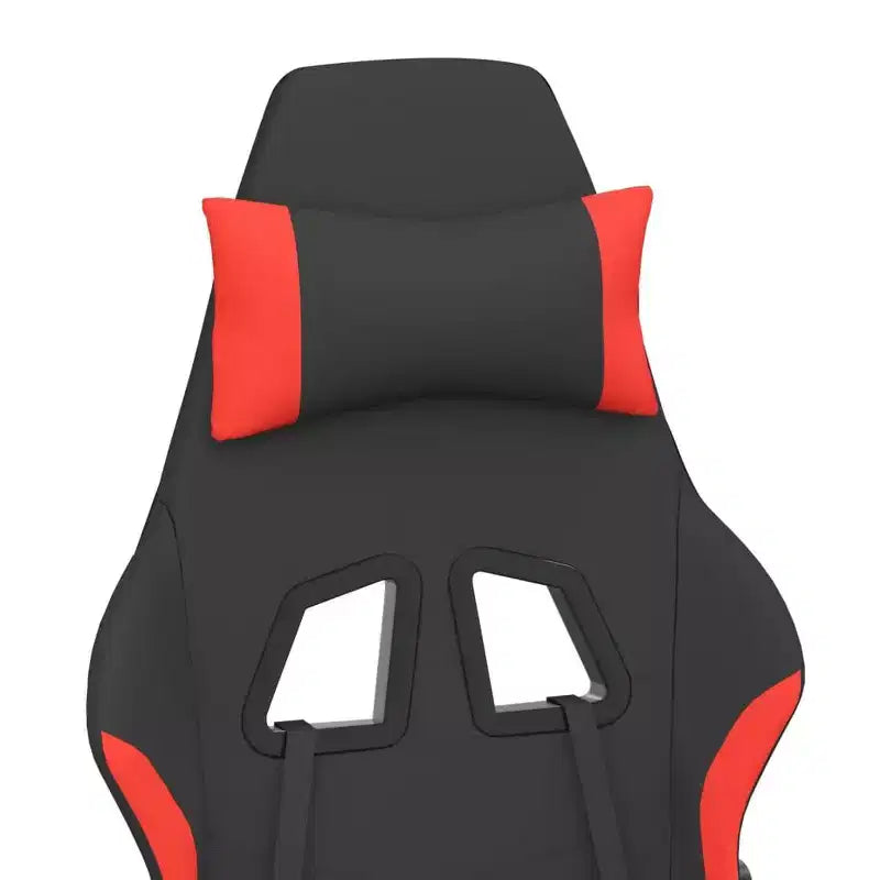 Gaming Chair Black and Cream Polyester Gaming Chair Rectangular
