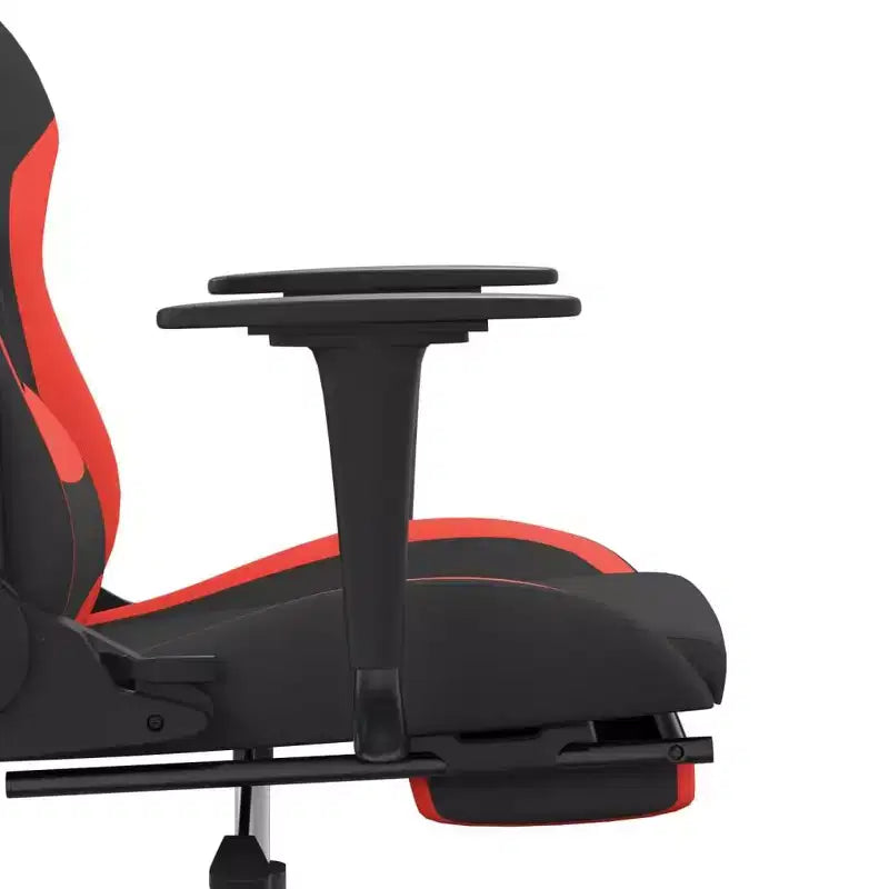 Gaming Chair Black and Cream Polyester Gaming Chair Rectangular