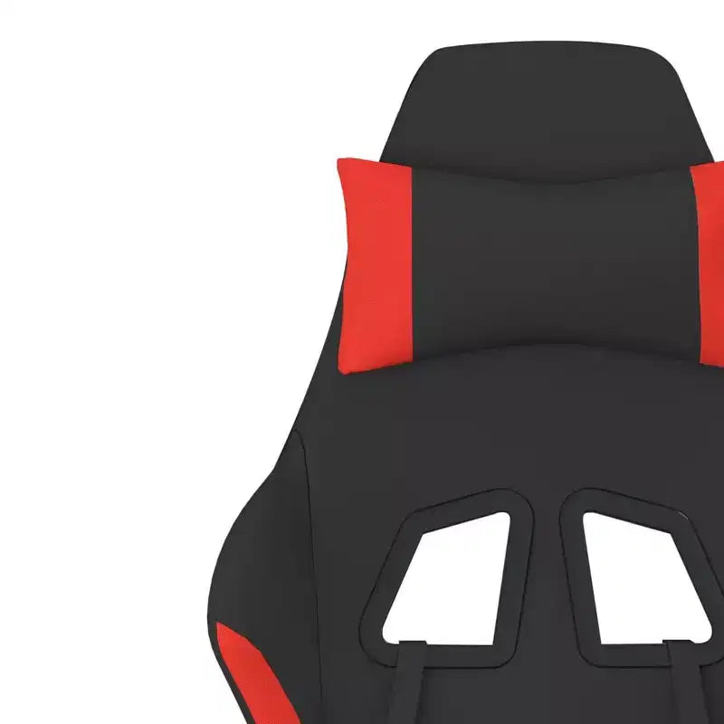 Gaming Chair Black and Cream Polyester Gaming Chair Rectangular