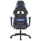 Gaming Chair Black and Cream Polyester Gaming Chair Rectangular