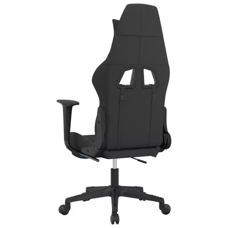 Gaming Chair Black and Cream Polyester Gaming Chair Rectangular