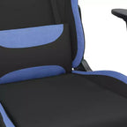 Gaming Chair Black and Cream Polyester Gaming Chair Rectangular