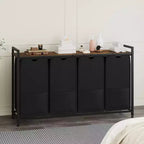 Multi-Section Laundry Hamper with Top Storage Shelf, Waterproof Bags & Easy Assembly for Laundry Room Bathroom