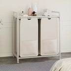 Multi-Section Laundry Hamper with Top Storage Shelf, Waterproof Bags & Easy Assembly for Laundry Room Bathroom