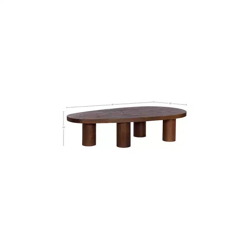 Solid Oak Wood Coffee Table