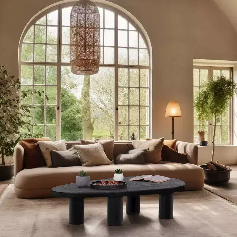 Solid Oak Wood Coffee Table