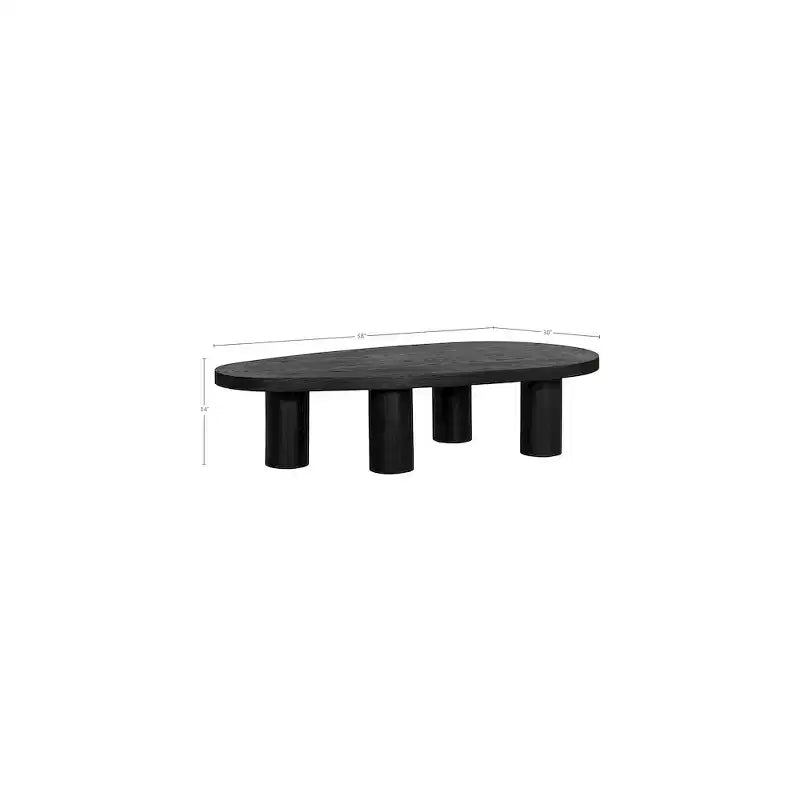 Solid Oak Wood Coffee Table