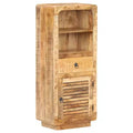 vidaXL Highboard 17.7x12.6x43.3 Rough Mango Wood