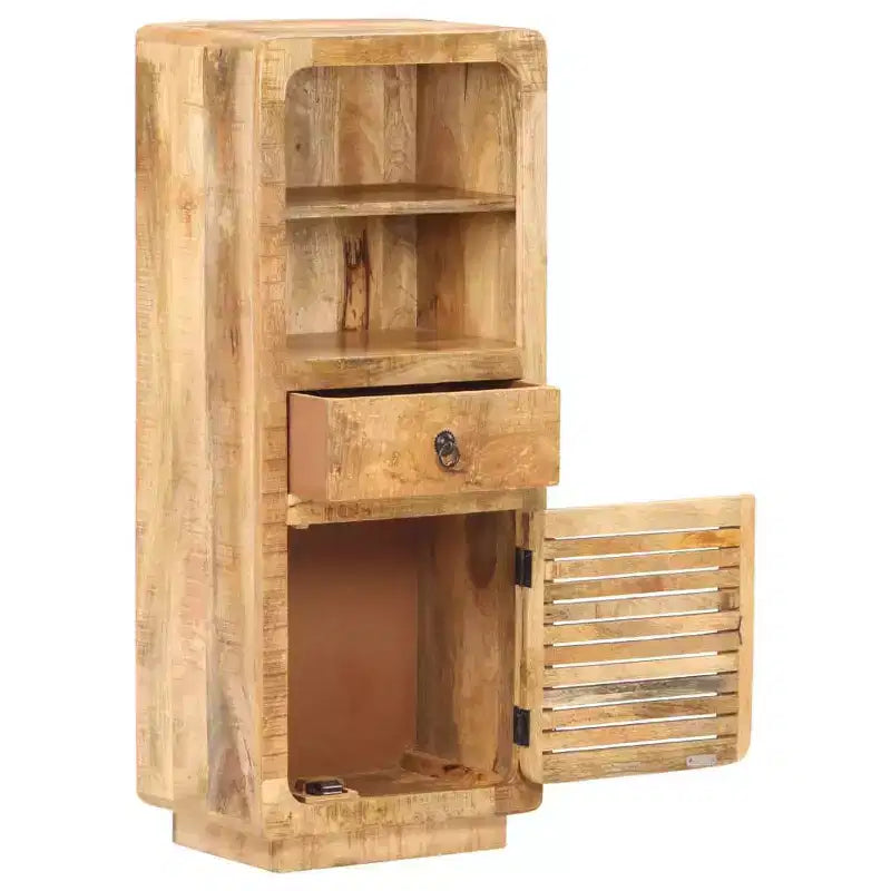Highboard 17.7x12.6x43.3 Rough Mango Wood