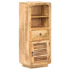 Highboard 17.7x12.6x43.3 Rough Mango Wood