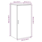 Storage Cabinet White Engineered wood Medium Storage Cabinet