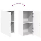 Storage Cabinet White Engineered wood Medium Storage Cabinet