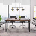Bureau de direction moderne 63" marron/noir